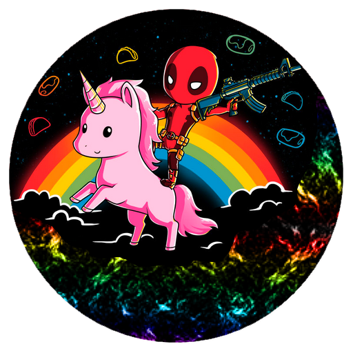 Deadpool On Unicorn 3 skin